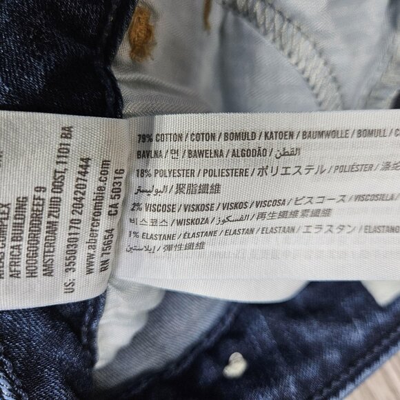 Hollister Jeans Womens 9R Blue High Rise Super Skinny Distressed Raw Hem - Picture 6 of 12